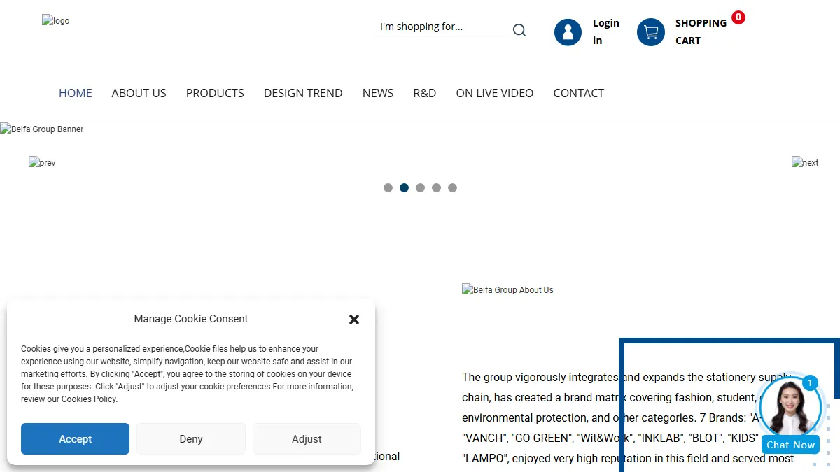 Beifa Group official website homepage for notebook manufacturing in China