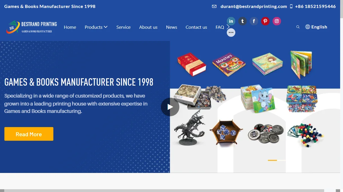 Bestrand Printing official website homepage for yearbook printing in China