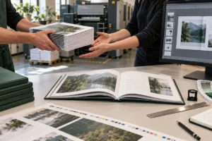 Book files entering a professional prepress, proofing and production workflow