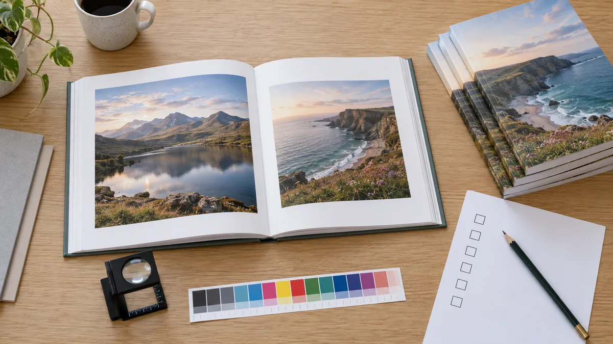 Book proof and procurement checklist for book manufacturers in UK — AI illustration