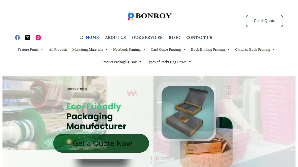 BR Printing official website homepage for book manufacturing in China