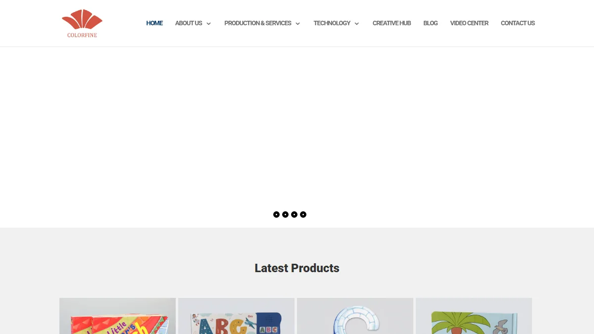 Colorfine Printing official website homepage for book manufacturing in China