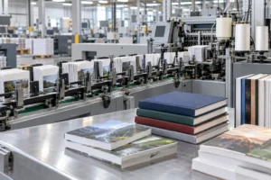 How to bind a book in a modern commercial printing factory