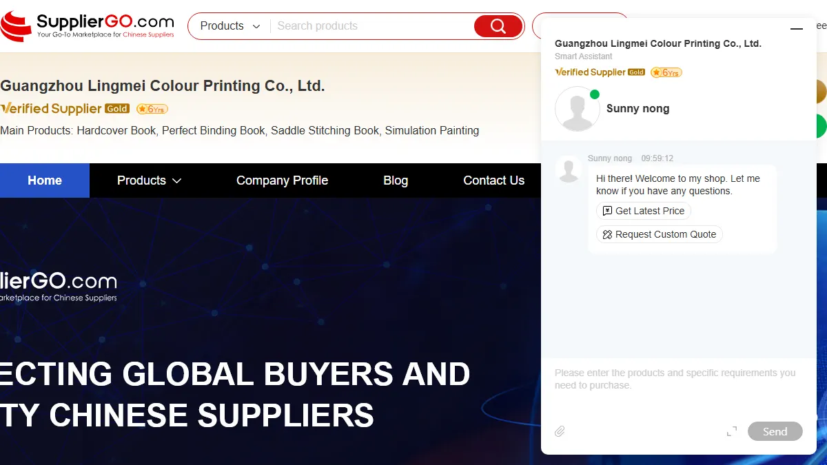 Guangzhou Lingmei Colour Printing official website homepage for book manufacturing in China