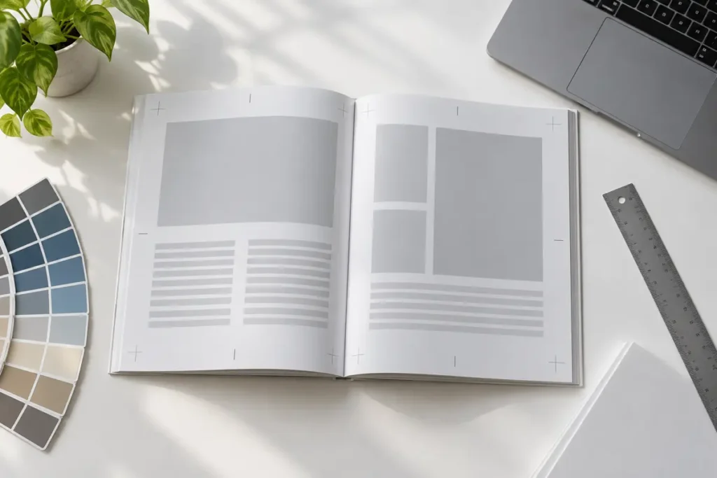 Book printing file checklist editorial image